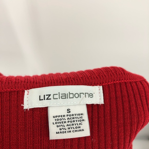 Liz Claiborne red weather dress - Picture 7 of 7